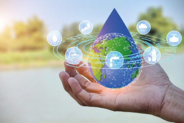 Gota que representa los tipos de contaminación