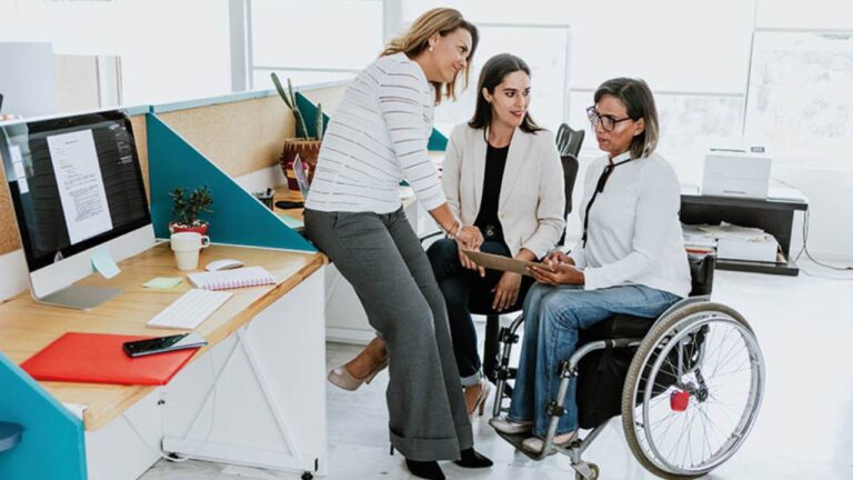 Inclusión social en una oficina