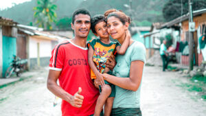 Familia migrante.