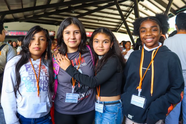 Niñas beneficiadas por World Vision América Latina