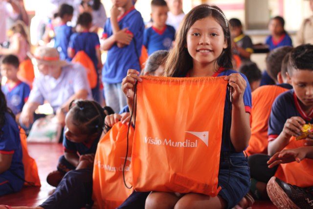 Niña beneficiada por World Vision América Latina