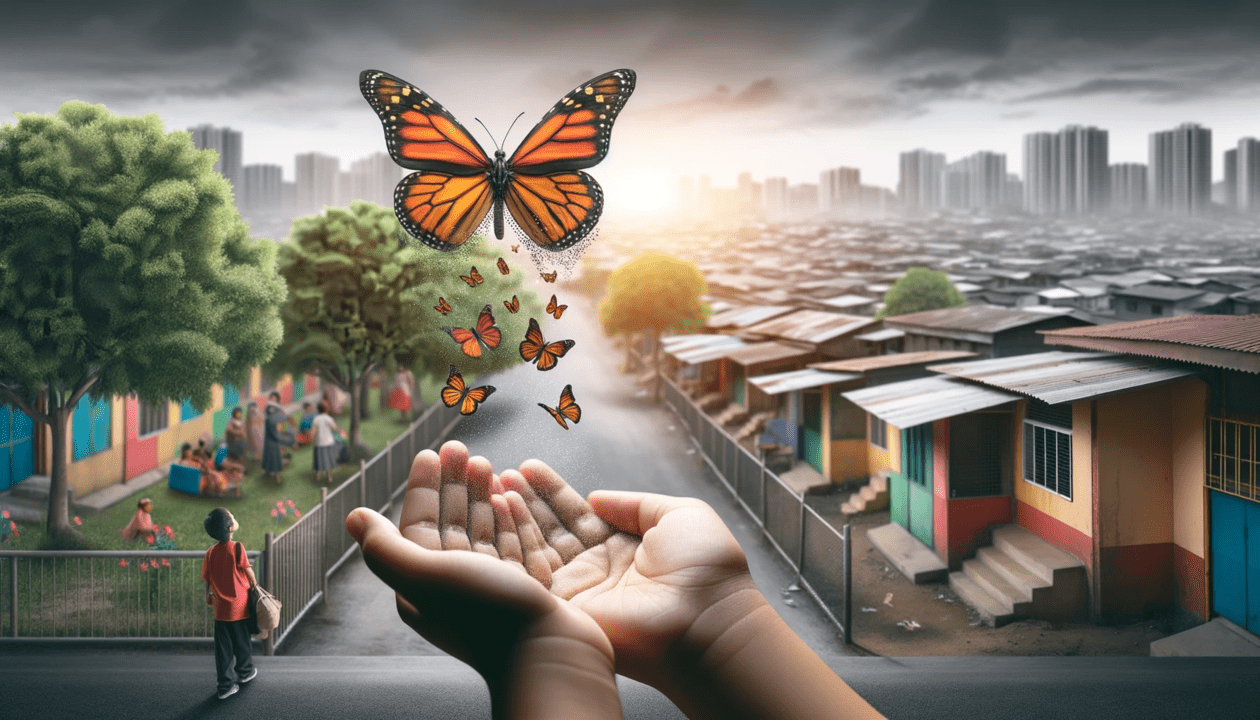 Efecto mariposa en filantropía: cómo una pequeña contribución cambia el mundo
