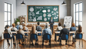 Comunidad aprendiendo sobre empoderamiento económico